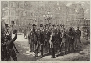 Dentro Parigi, il governo provvisorio che rivede la Guardia Nazionale